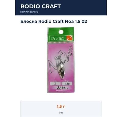 Блесна Rodio Craft Noa 1.5 02