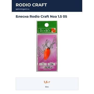 Блесна Rodio Craft Noa 1.5 05