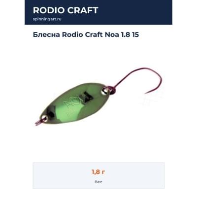 Блесна Rodio Craft Noa 1.8 15