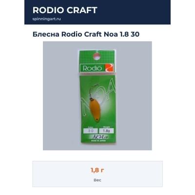 Блесна Rodio Craft Noa 1.8 30
