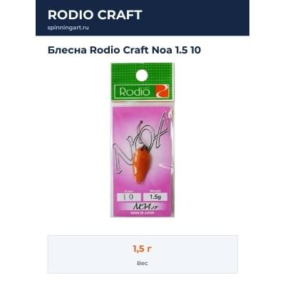 Блесна Rodio Craft Noa 1.5 10