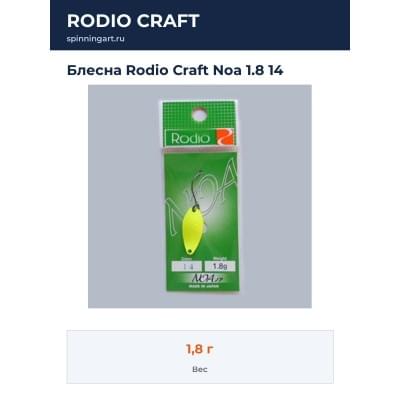 Блесна Rodio Craft Noa 1.8 14