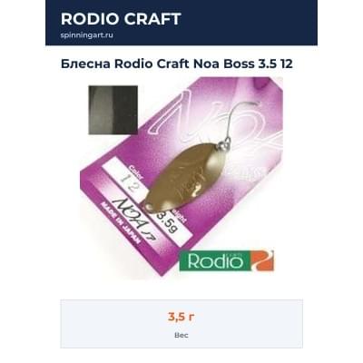 Блесна Rodio Craft Noa Boss 3.5 12