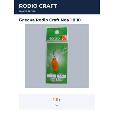 Блесна Rodio Craft Noa 1.8 10