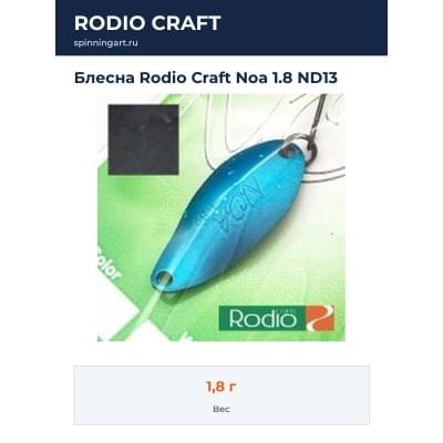 Блесна Rodio Craft Noa 1.8 ND13