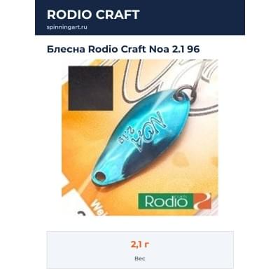 Блесна Rodio Craft Noa 2.1 96