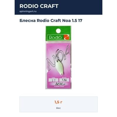 Блесна Rodio Craft Noa 1.5 17