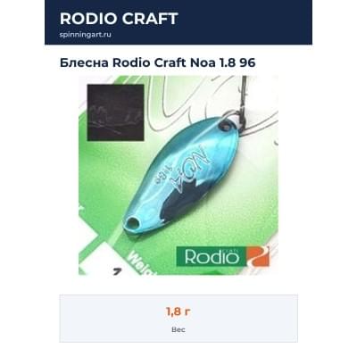 Блесна Rodio Craft Noa 1.8 96