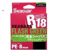 Шнур Seaguar Kureha PE X8 R18 Seabass Flash Green 150m #1.5 27lb 0.205mm 12.2kg