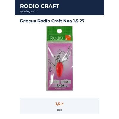 Блесна Rodio Craft Noa 1.5 27