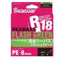Шнур Seaguar Kureha PE X8 R18 Seabass Flash Green 150m #1.2 22lb 0.185mm 9.9kg