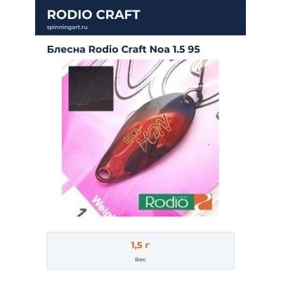 Блесна Rodio Craft Noa 1.5 95