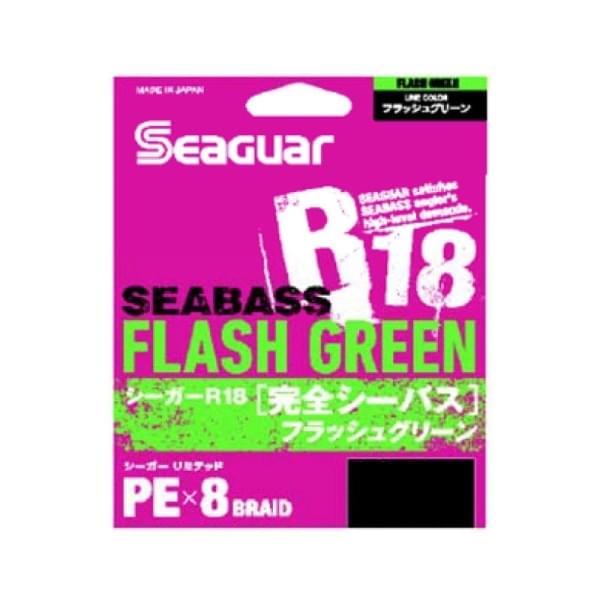 Шнур Seaguar Kureha PE X8 R18 Seabass Flash Green 200m #0.6 11lb 0.128mm 5kg