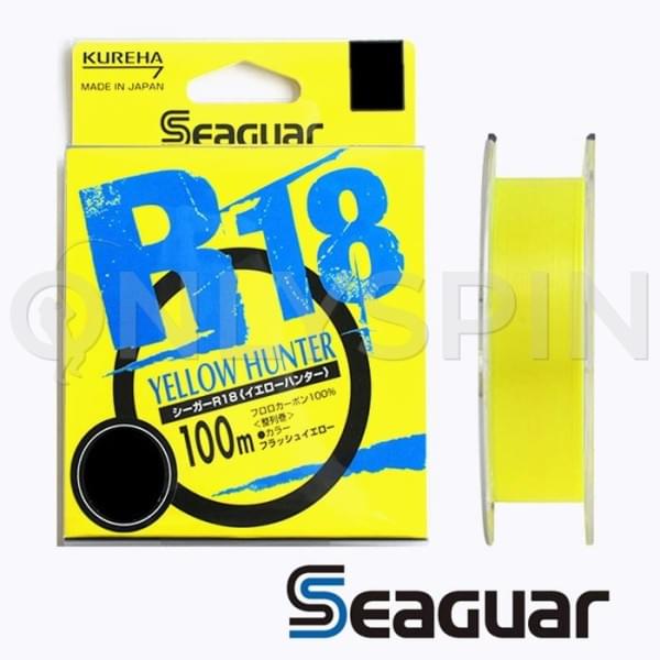 Флюорокарбон Seaguar Kureha R18 Fluoro Yellow 100m #1 4lb 0.165mm 1.8kg
