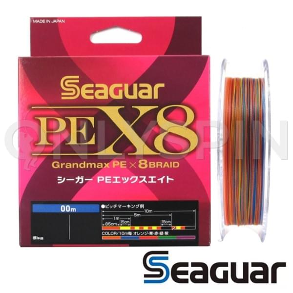 Шнур Seaguar Kureha PE X8 Grandmax 200m multicolor #3 48lb 0.285mm 21.8kg