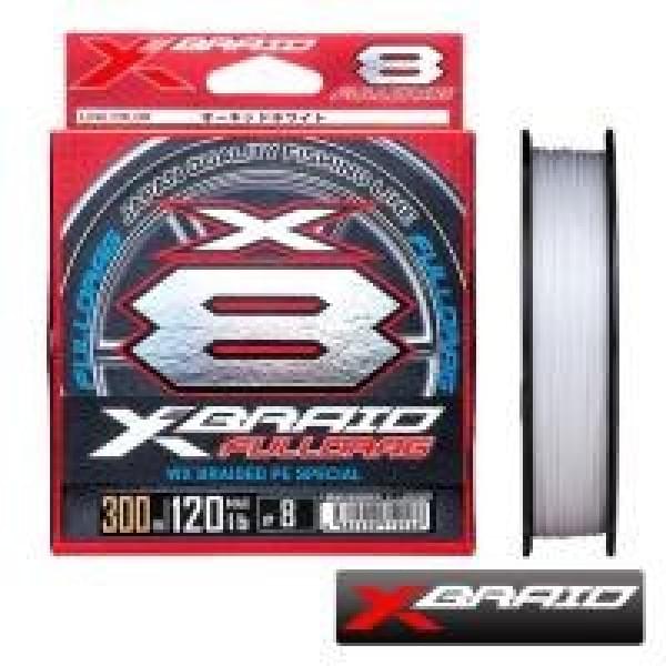Шнур X-Braid Fulldrag X8 300m light grey #6 100lb 0.405mm 45kg
