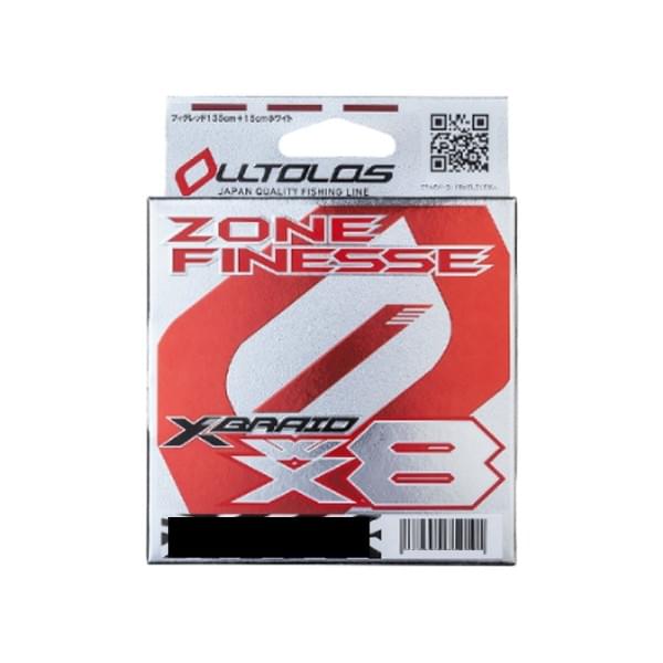 Шнур X-Braid Olltolos WX8 Zone Finesse red/white 100m #1.5 30lb 0.205mm 13.7kg