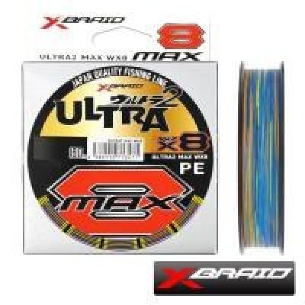 Шнур X-Braid Ultra2 Max WX8 150m multicolor #1.5 29lb 0.205mm 13kg