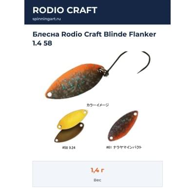 Блесна Rodio Craft Blinde Flanker 1.4 58