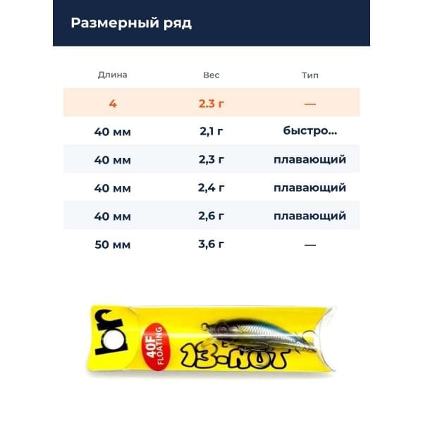 Воблер Breaden 13NUT 40F #07