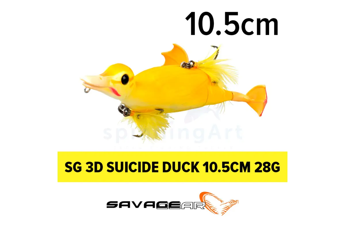 Приманка SG 3D Suicide Duck 105mm Yellow - купить в Москве 