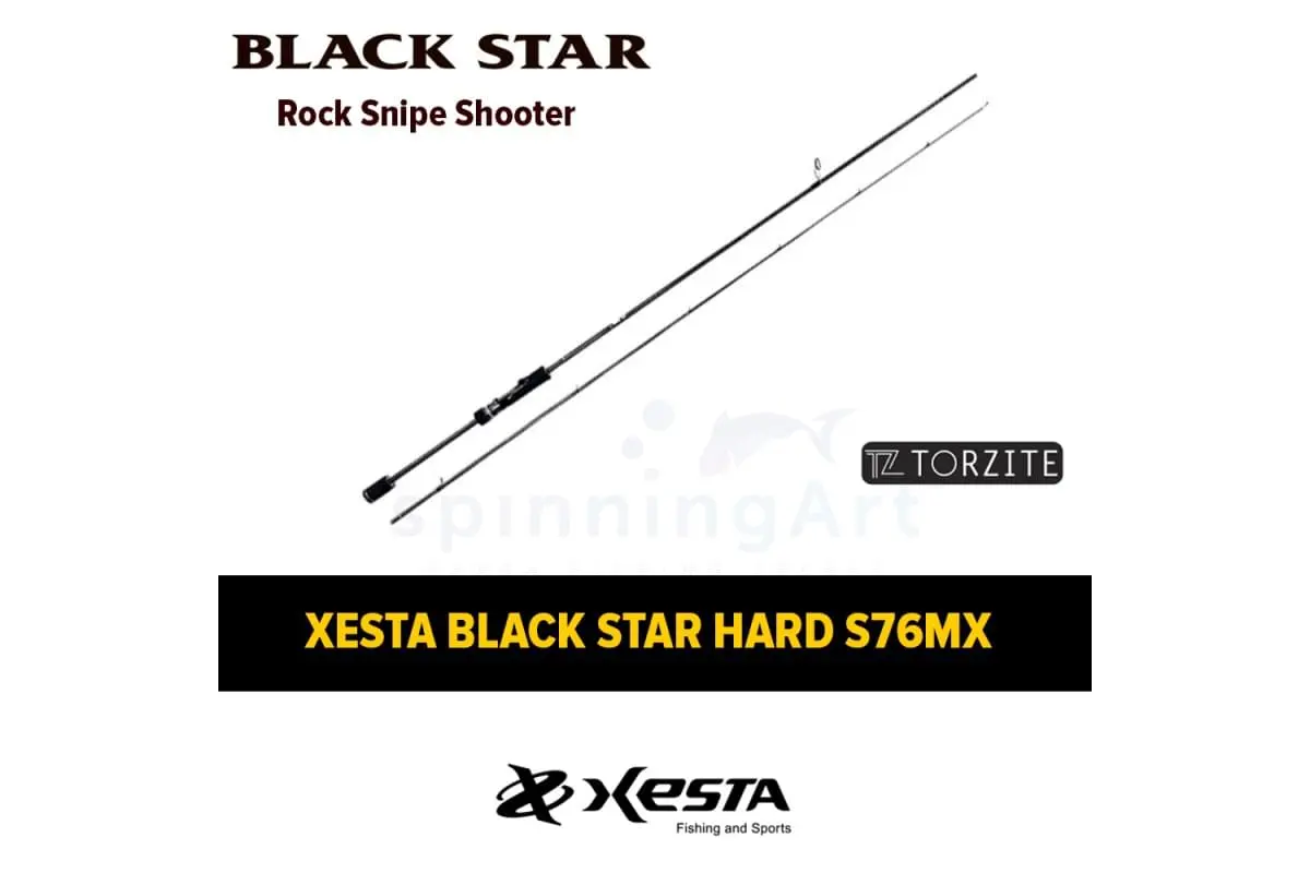 Спиннинг Xesta Black Star Hard S76MX Rock Snap Shooter - купить в Москве -  spinningart.ru