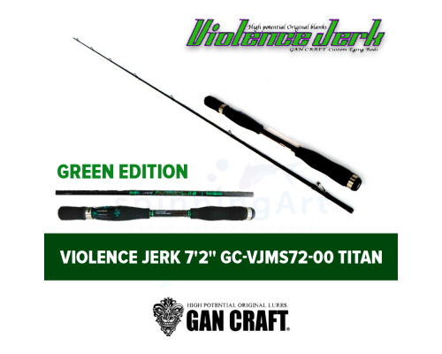 Спиннинг Gan Craft Violence Jerk 7'2" GC-VJMS72-00 Titan Green Edition