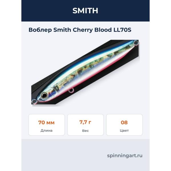 Воблер Smith Cherry Blood LL70S