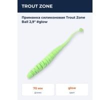 Приманка силиконовая Trout Zone Ball 2,9" #glow