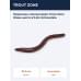 Приманка силиконовая Trout Zone Wake worm-2 3.2in #chocolate