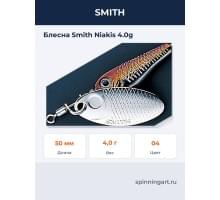 Блесна Smith Niakis 4.0g