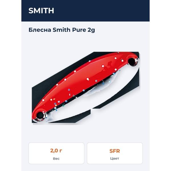 Блесна Smith Pure 2g