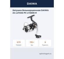 Катушка безынерционная DAIWA 24 LUVIAS PC LT2500-H