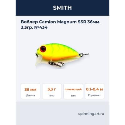 Воблер Camion Magnum SSR 36мм. 3,3гр. №434