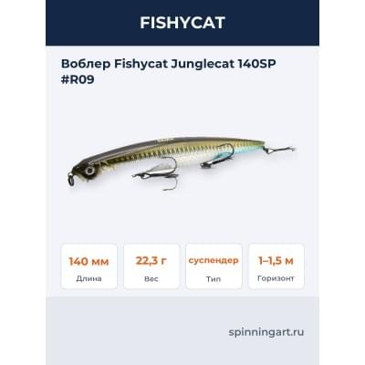 Воблер Fishycat Junglecat 140SP #R09