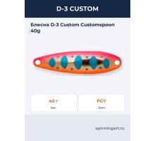 Блесна D-3 Custom Customspoon 40g