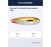 Блесна D-3 Custom Customspoon 40g