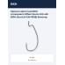 Крючок офсетный BKK Armorpoint-Offset Worm WG-HD 8/0# (4шт) (A-EW-8158) блистер