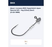 Джиг-головка BKK Hyperlatch Apex Special 6/0 - 14g (1/2oz) (3шт) (A-EA-1889)