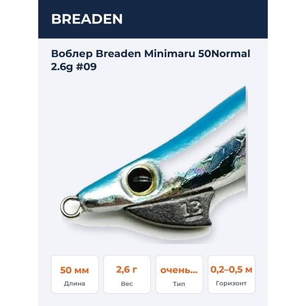 Воблер Breaden Minimaru Evology Normal 50mm 
