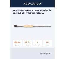 Удилище спиннинговое Abu Garcia Carabus ExTreme CEX-622ULS