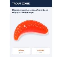 Приманка силиконовая Trout Zone Maggot 1.6in #orange