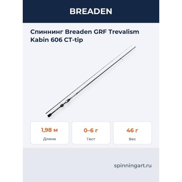 Спиннинг Breaden GRF Trevalism Kabin 606 CT-TIP
