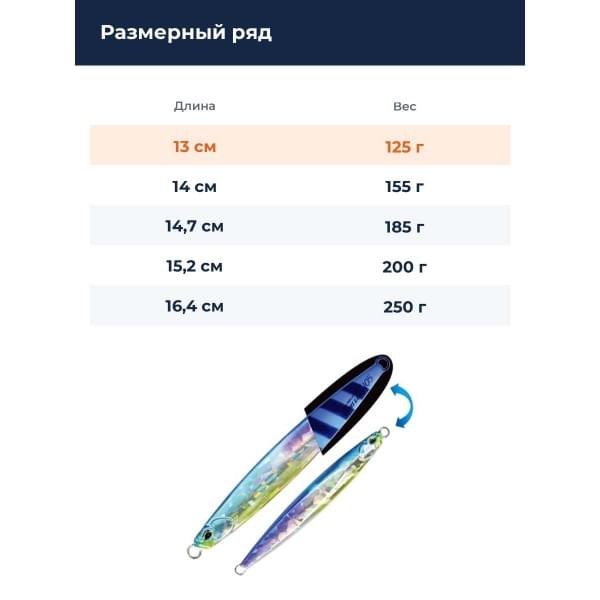 Пилькер DUO DRAG METAL FORCE SEMI-LONG 125G : UV Secret Bait (PKA0829)