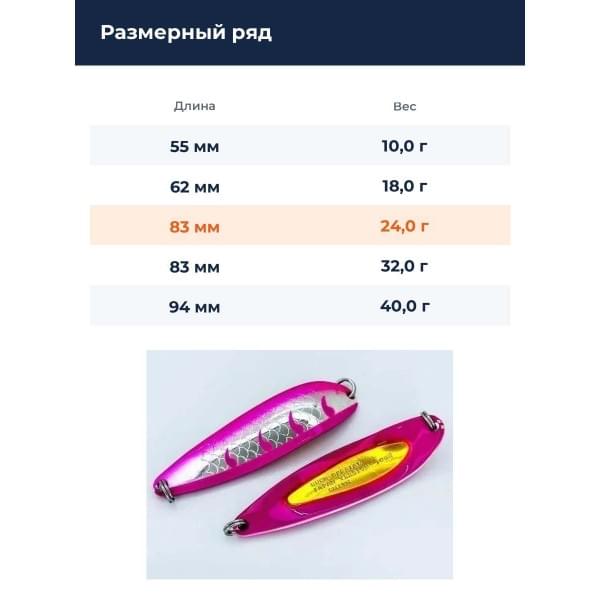 Блесна Smith Buch Japan 24,0гр. №S19