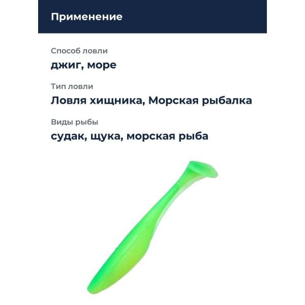 Приманка силиконовая DUO REALIS VERSA SHAD FAT 5" ELASTOMER : Psychedelic Chart (F090)
