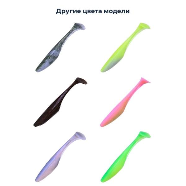 Приманка силиконовая DUO REALIS VERSA SHAD FAT 7" ELASTOMER : White Back Shad (F076)