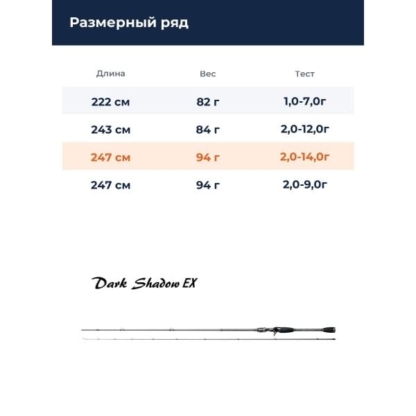 Спиннинг Smith Dark Shadow DSEX-C711