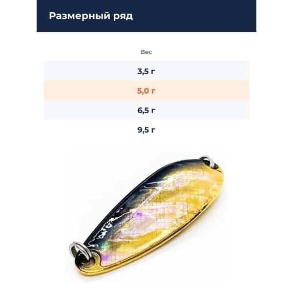 Блесна Smith Pure Shell II 5,0гр. №08BK/G