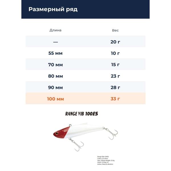 Воблер BassDay Range Vib 100ES 33гр. #ch-486